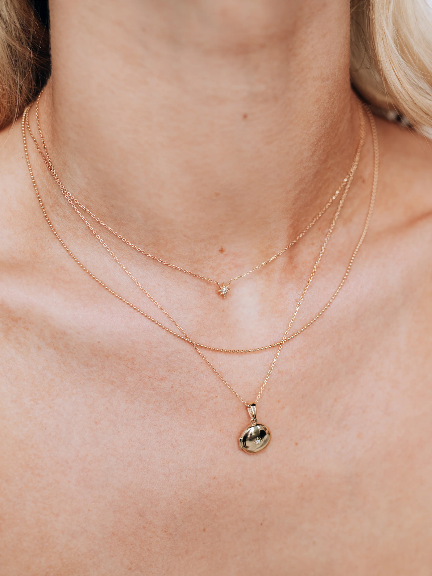 Aztec Mini Locket Necklace