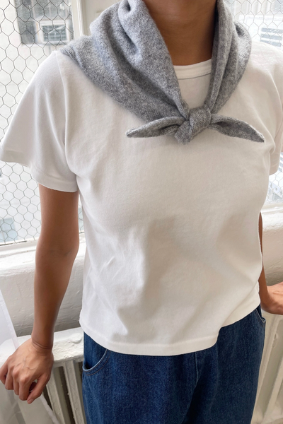 Cashmere Bandana - Heather Grey