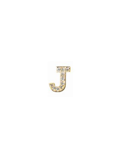 Love Letter Pavé Initial Stud