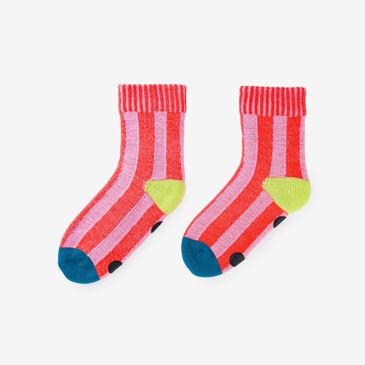 Poppy Lilac Stripe House Socks