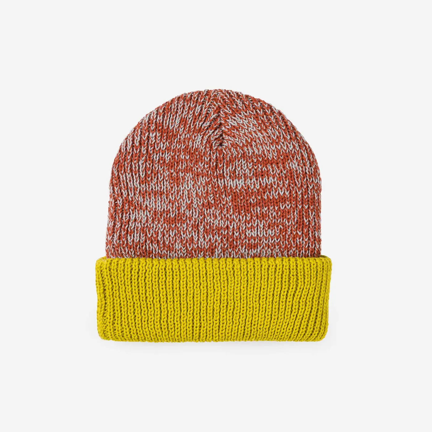 Verloop Colorblock Plush Knit Beanie -  Jade Rust