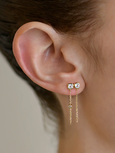 Cléo Jaeda Double Chain Earrings - Single