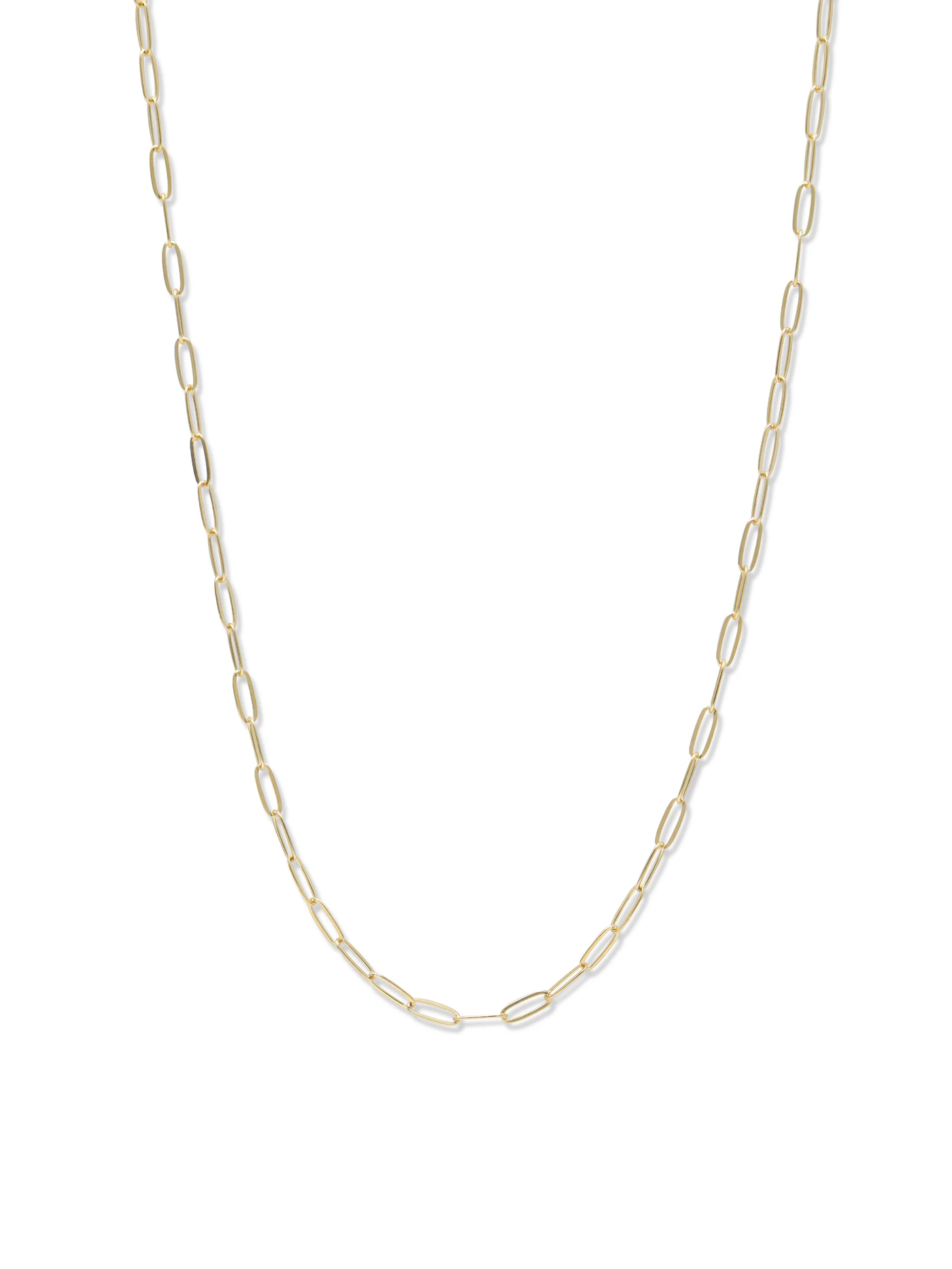 Gold Mini Paper Clip Chain