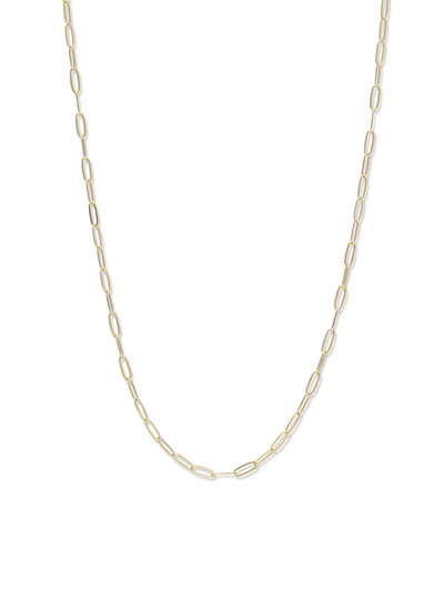 Gold Mini Paper Clip Chain