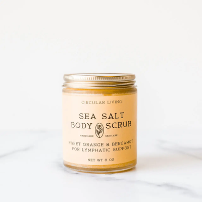 Sea Salt Body Scrub, Sweet Orange & Bergamot
