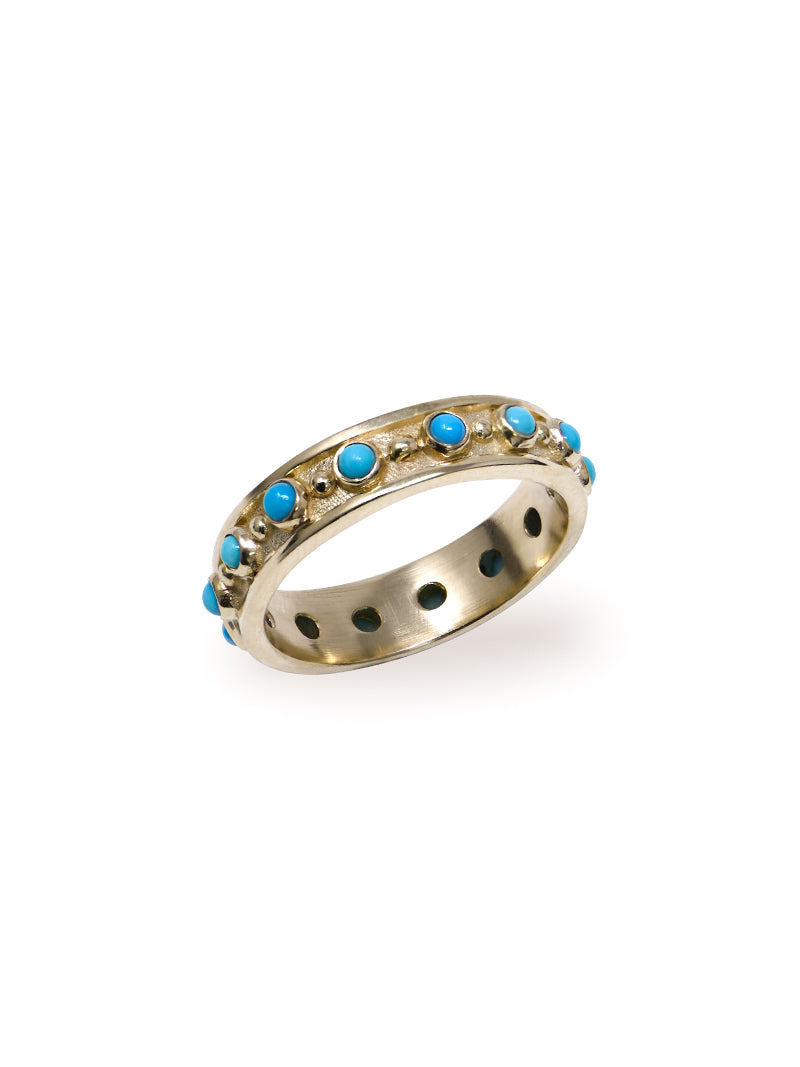 Méditerranée Turquoise Ring Band