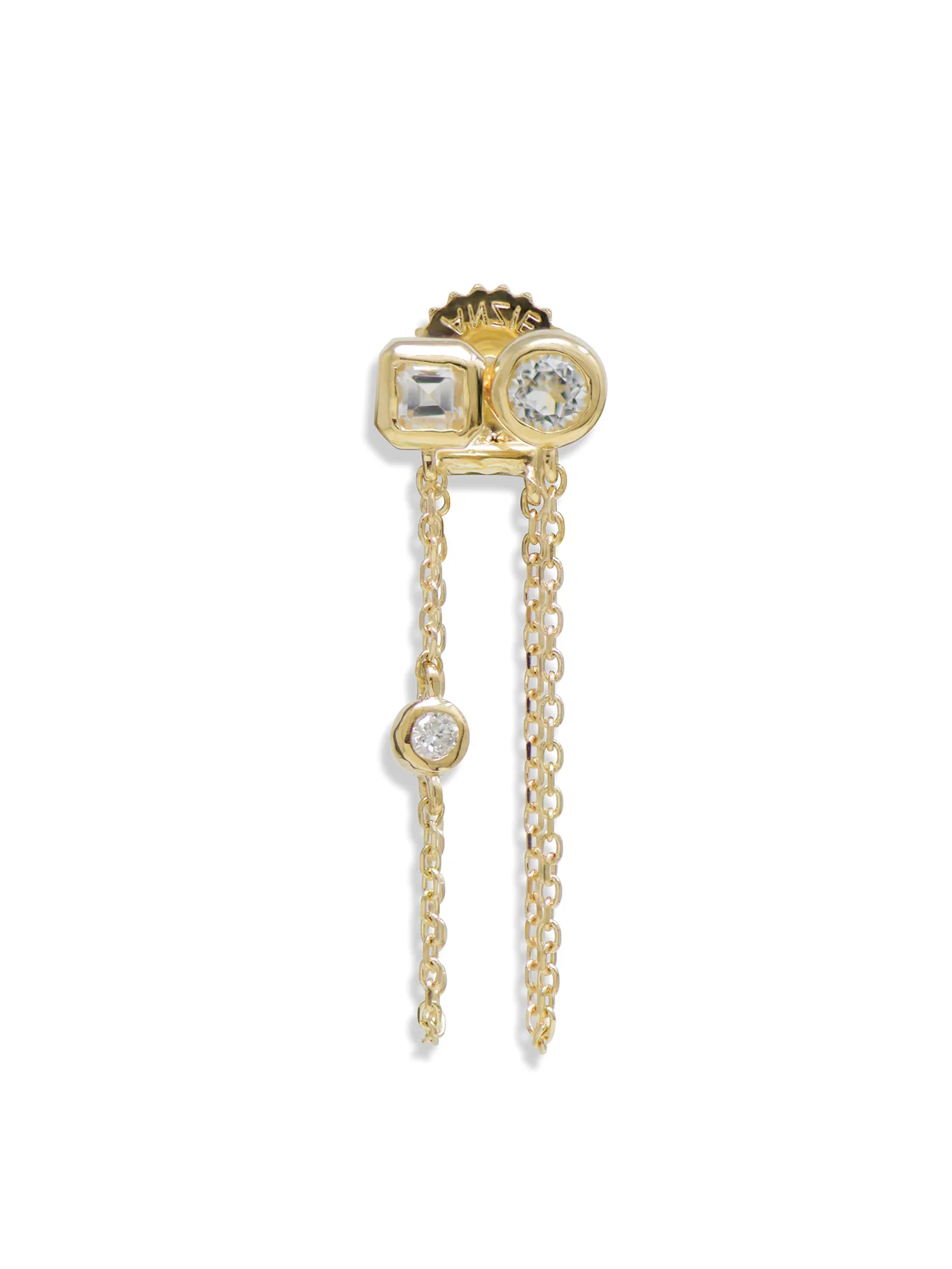 Cléo Jaeda Double Chain Earrings - Single