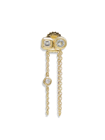 Cléo Jaeda Double Chain Earrings - Single