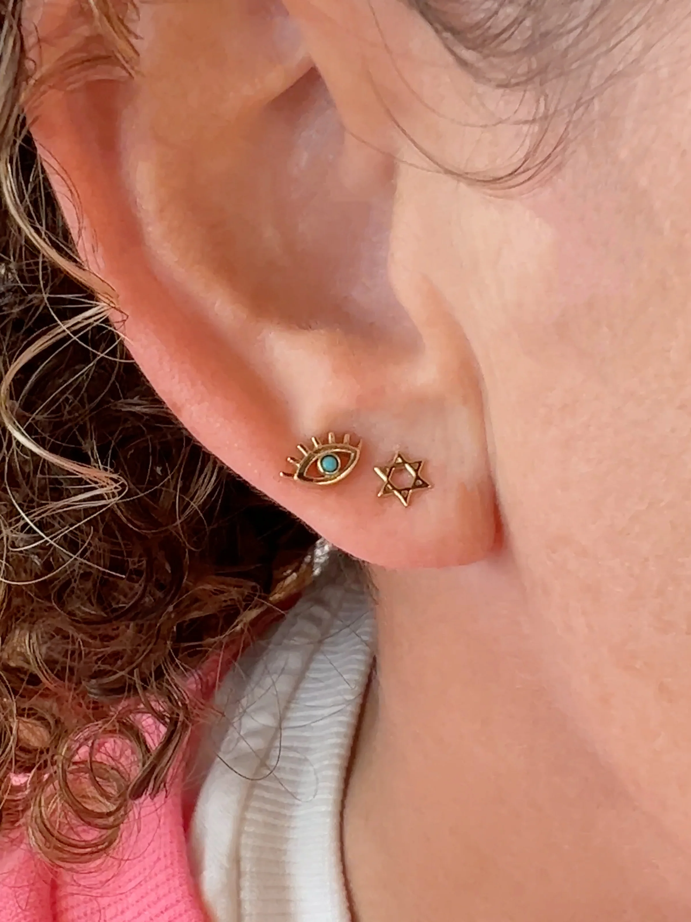 Mini Star of David Single Stud