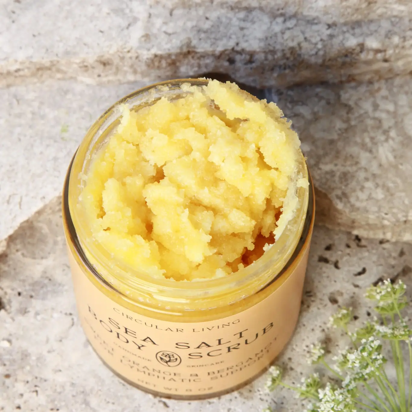 Sea Salt Body Scrub, Sweet Orange & Bergamot
