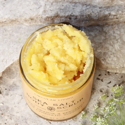 Sea Salt Body Scrub, Sweet Orange & Bergamot