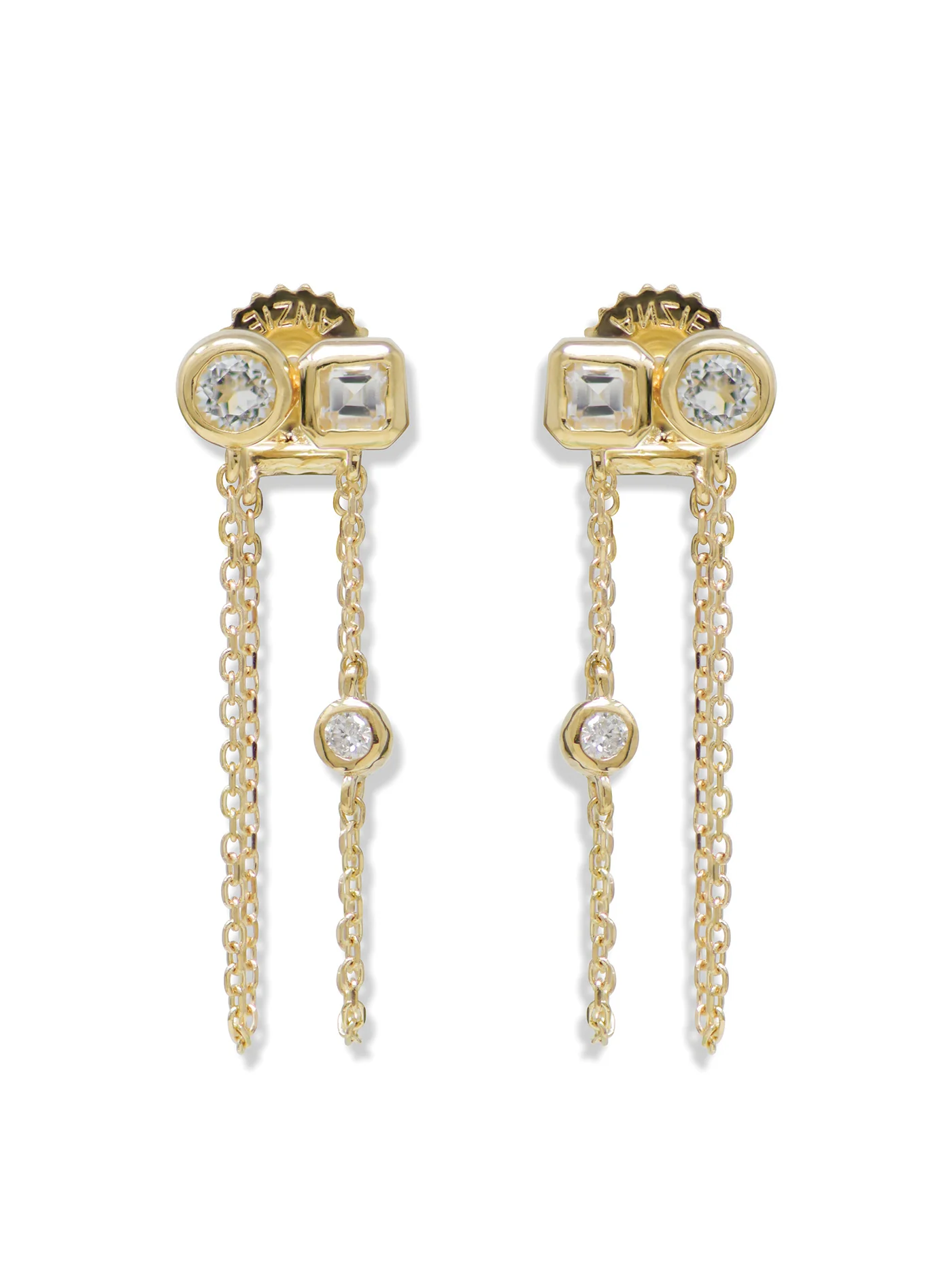 Cléo Jaeda Double Chain Earrings - Single