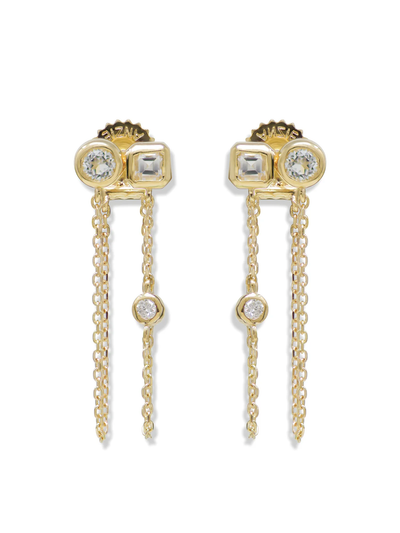Cléo Jaeda Double Chain Earrings - Single