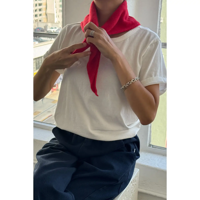 Cashmere Bandana - Red