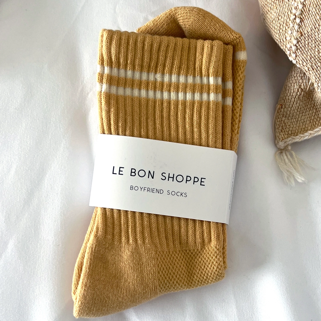 Boyfriend Socks - Butter