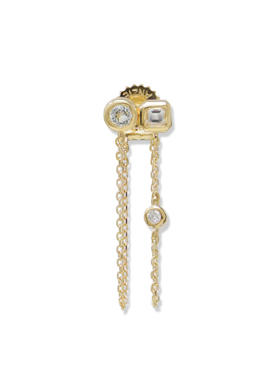 Cléo Jaeda Double Chain Earrings - Single