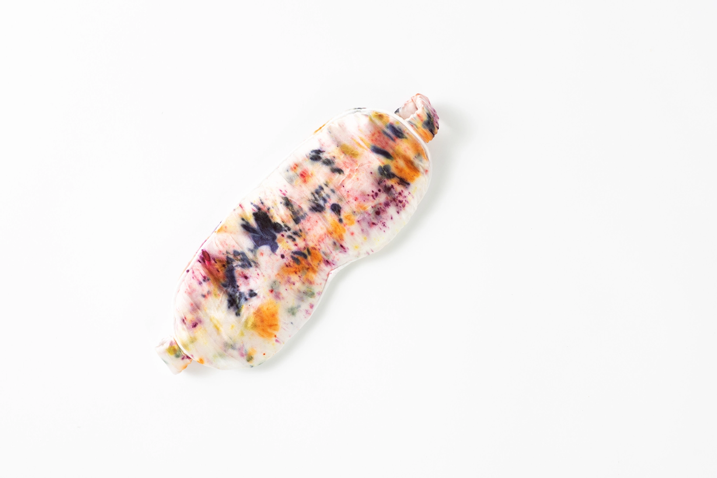 Abstract Botanically Dyed Silk Sleep Mask