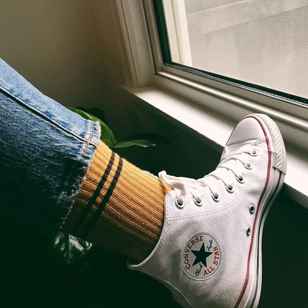 Boyfriend Socks – Biscotti by Le Bon Shoppe