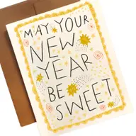 May Your New Year Be Sweet Greeting Card