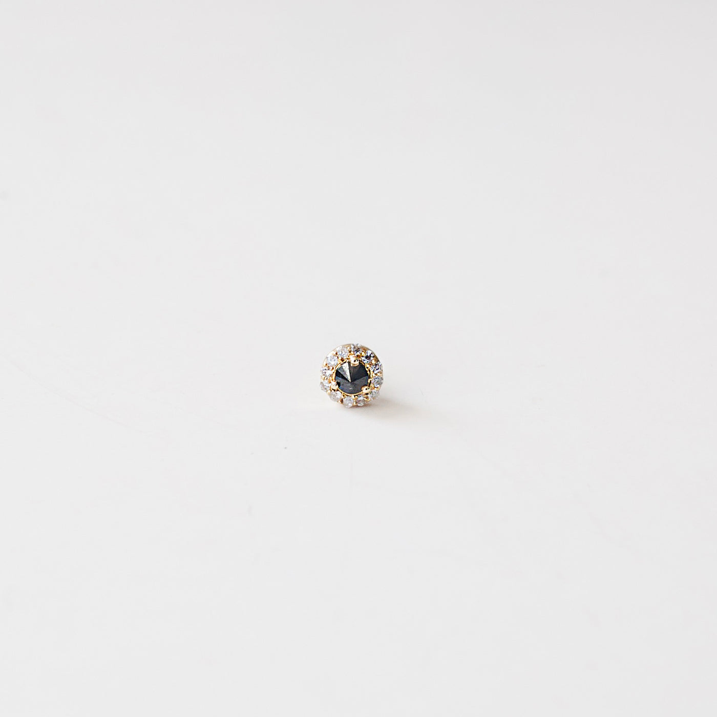 Inverted Black Diamond Stud - Single