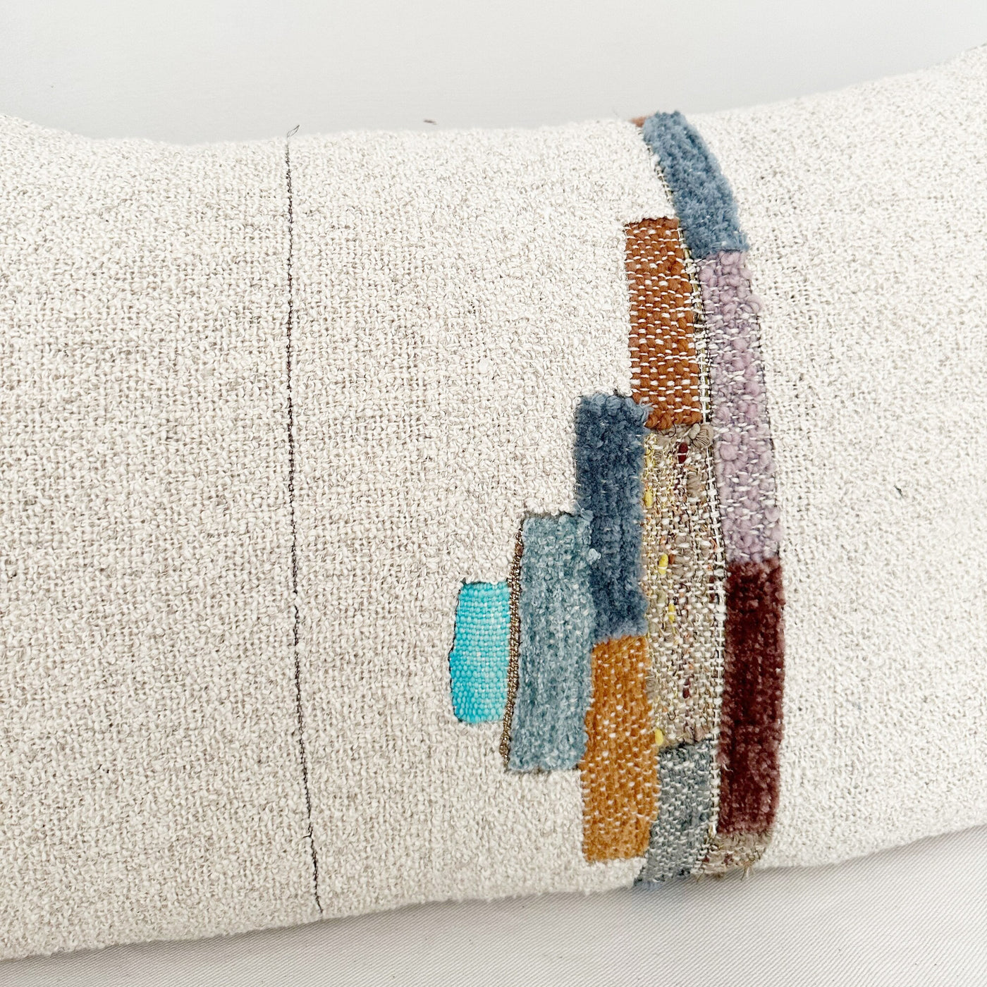 Handwoven Colorblock Pillow