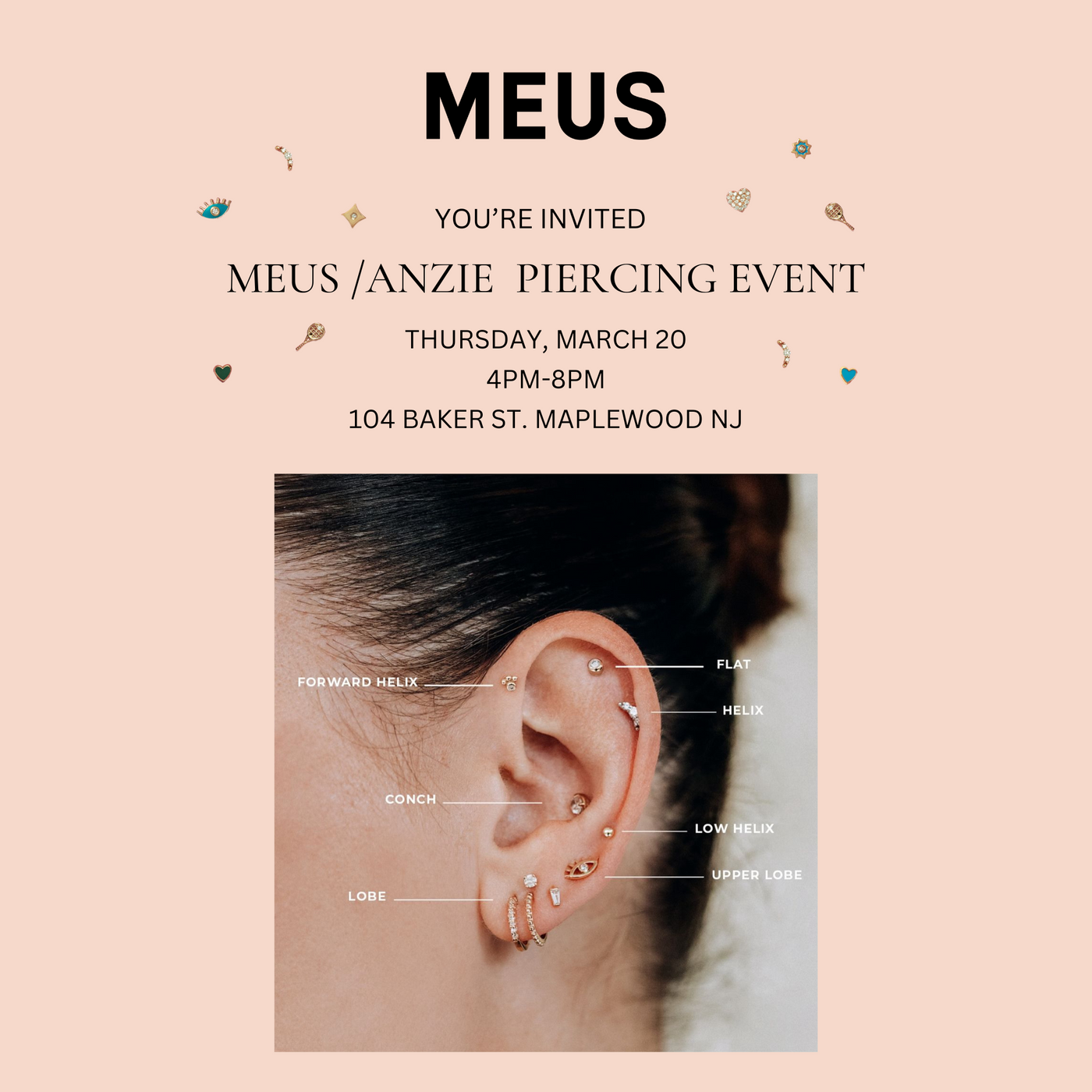 MEUS x ANZIE 3/20 Piercing Deposit