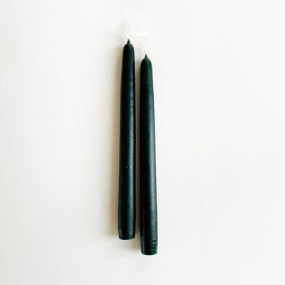 Hunter Green 10" Taper Candles