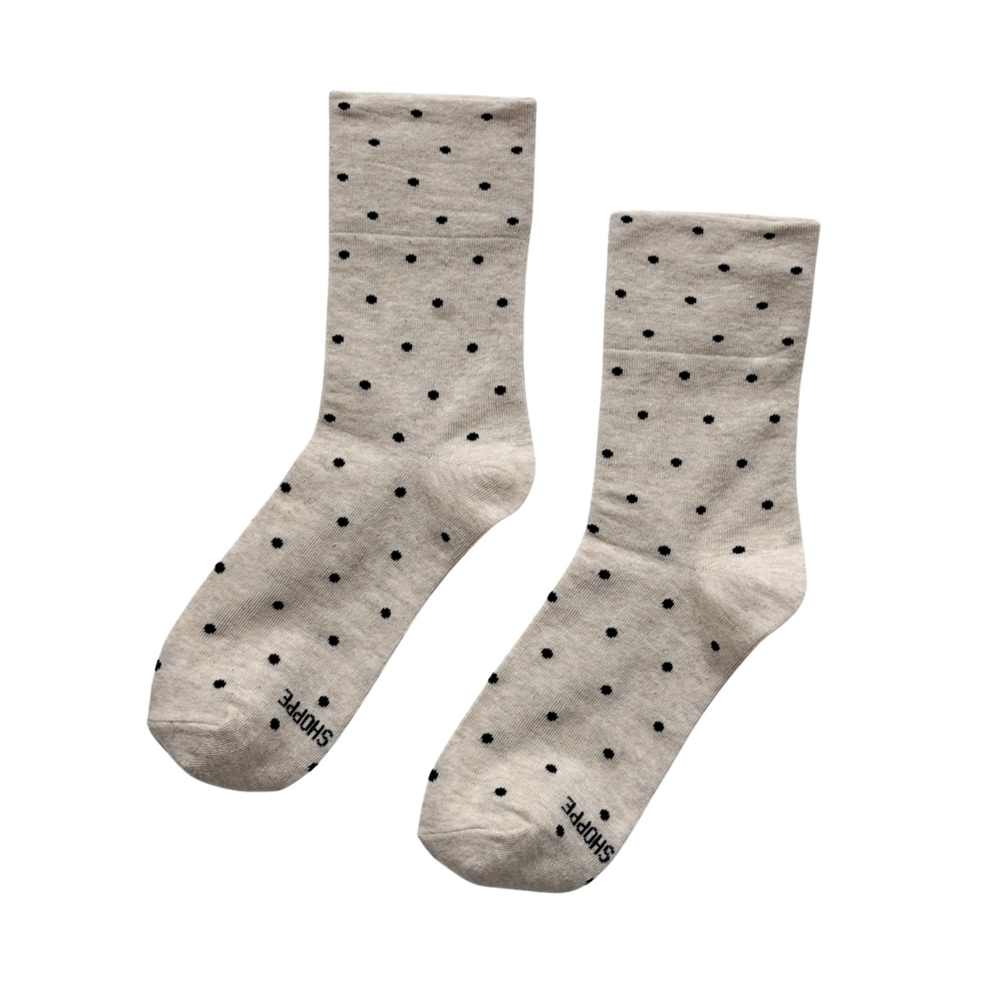 Sneaker Socks – Polka Dot - Oatmeal by Le Bon Shoppe