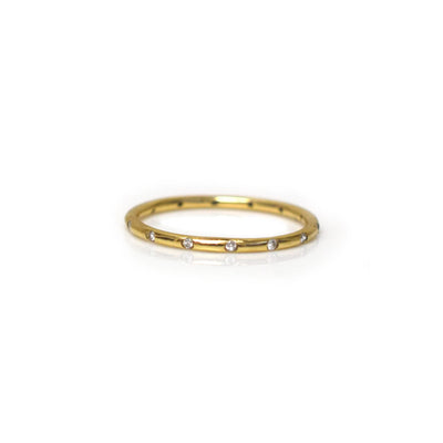 Solid Gold Diamond Eternity Band