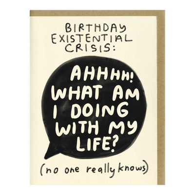 Birthday Crisis Greeting Card