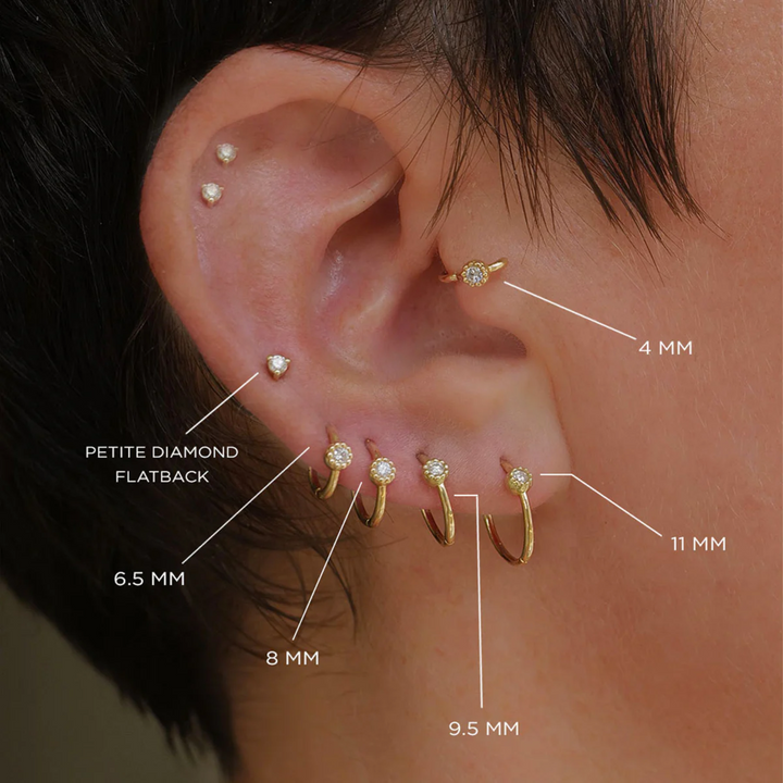 Diamond clicker earring discount