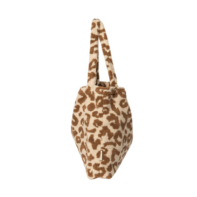 Studio Noos Ecru Leopard Teddy Bag