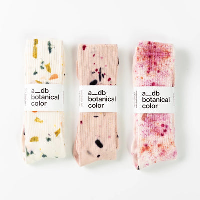 Abstract Bamboo Botanically Dyed Socks by A_DB Botanical Color