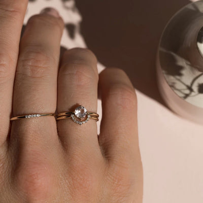 Leah Alexandra 14K Cinque Ring with Diamonds