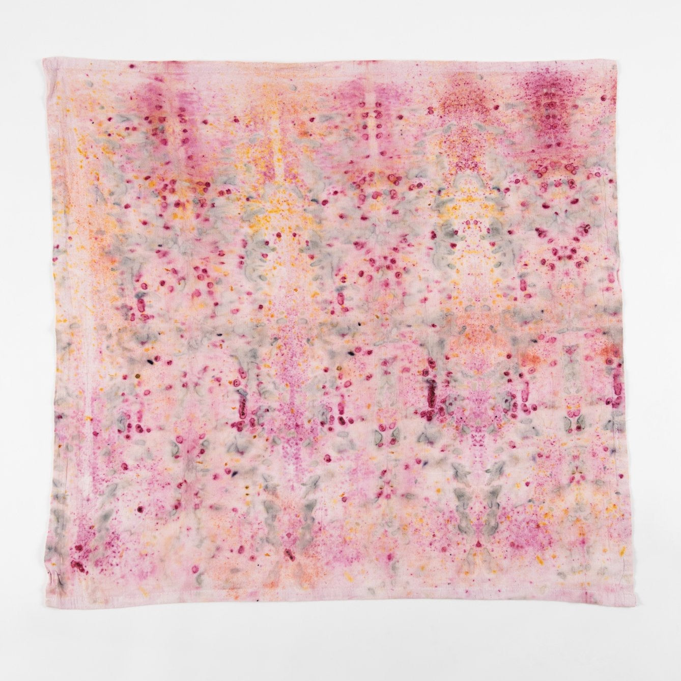 A_DB Botanical Abstract Botanically Dyed Tea Towel